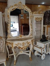 CONSOLLE CON SPECCHIO IN LEGNO