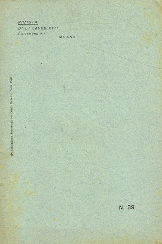 Rivista zambeletti n - rivista, n.39