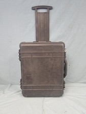 Pelican 1560 Custodia Impermeabile Rolling Airline Case Nera Buone Condizioni No Fori