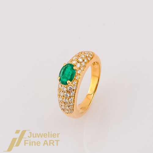 Anello smeraldo e - anello, 1