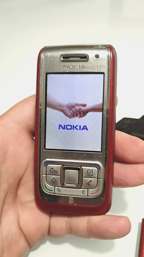 Cellulare nokia e65 rosso made - cellulare,