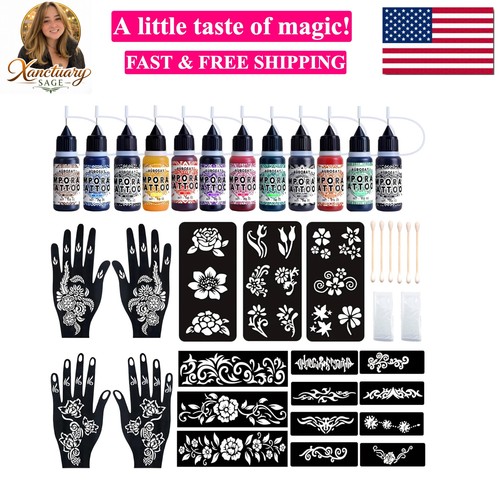 Kit tatuaggio temporaneo - temporaneo, 12