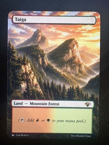 Mtg dual land - dual, taiga