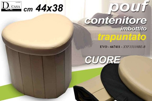 Pouf contenitore imbottito - pouf,