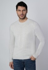 1st American Maglia Cashmere Mouliné Girocollo Collo Alto da Uomo Made in Italy