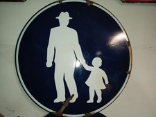 Targa smaltata anni 50