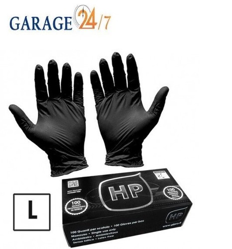 100 guanti nitrile nero 7 - 100,