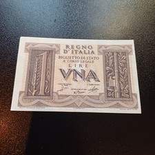 Vecchia Banconota 1 Lira