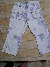  pantaloni bimba 1A CLASSE ALVIERO MARTINI cotton pant kid Bianco E Lillà 