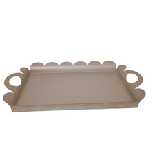 Vassoio Rettangolare Piccolo Recinto Alessi Design Vintage Inox Mendini Smerlato