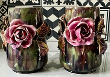 Paire vase barbotine - de,