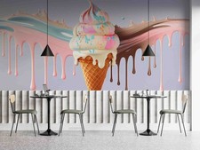 Gelato 3D salsa al cioccolato