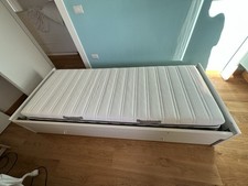 Letto Singolo per Cameretta 90x200 con Cassetti Estraibile E Materasso