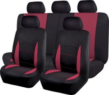 Coprisedili Universali Auto con Airbag – Colore Borgogna