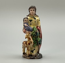 Gruppo Figurine Ceramica Faence Policroma Italiana (Vietri) 1810 Circa