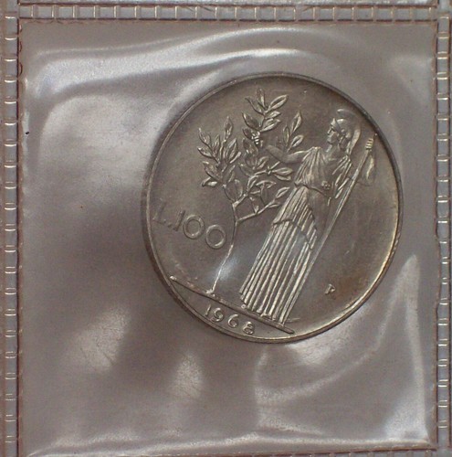 Italia 100 lire 1968 - italia,