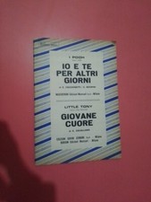 I Pooh Io E Te Per Altri Giorni Spartito Sheet  Music 