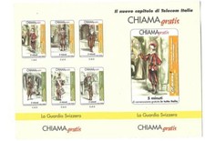 *G CHI 24 FOLDER VUOTO PER SCHEDA TELEFONICA CHIAMAGRATIS GUARDIA SVIZZERA 1