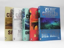 Clive Cussler Lotto 5 Libri Onda d'urto Morte Bianca Tea Libro Romanzo Stock