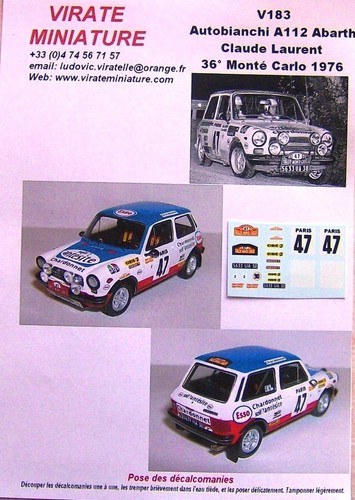 V183 autobianchi a112 - v183,