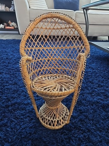 Sedia bambola rattan schienale