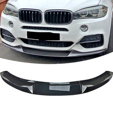 Spoiler labbro spoiler paraurti anteriore nero lucido per BMW X5 F15 2013-2018 M-Sport