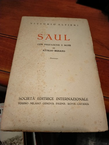 Vittorio alfieri saul tragedia - vittorio,