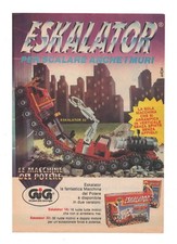 PUBBLICITÀ ADVERTISING WERBUNG ITALIAN CLIPPING 1987 GIG ESKALATOR SCALA I MURI