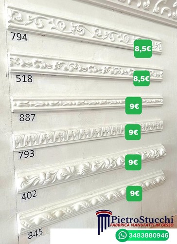 Listelli gesso cornicette - gesso,