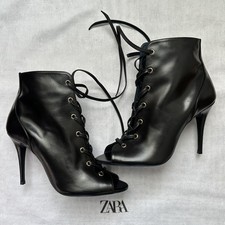 New Zara $169 Black Leather
