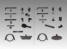 Rubinetto doccia nero opaco