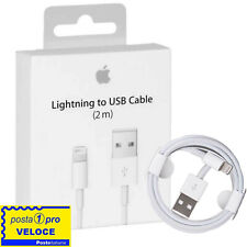 Cavo DATI 2 METRI Originale Lightning  Usb Per iPhone 7 8 X Xs Xr SE 11 12 13 14
