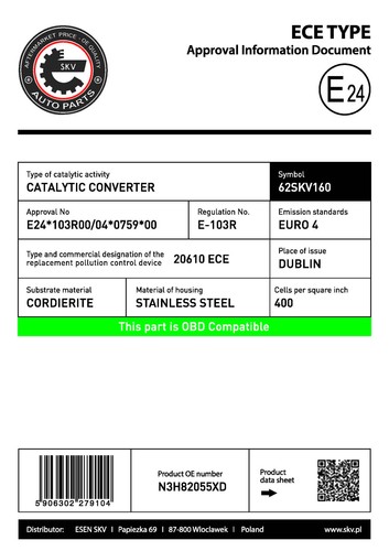 Esen skv catalizzatore - esen,
