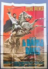 MANIFESTO poster 4F AGI MURAD IL DIAVOLO BIANCO STEVE REEVES RICCARDO FREDA U70