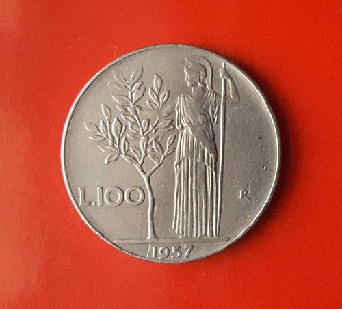 100 lire 1957 errore - 100,