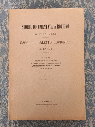 Storia documentata rovigno - documentata, di