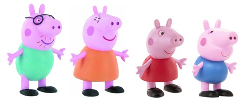 Set figure peppa pig - set, 4