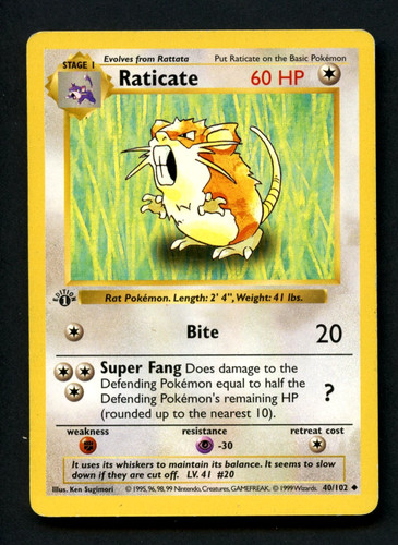 Carta pokemon edizione - carta, 1°