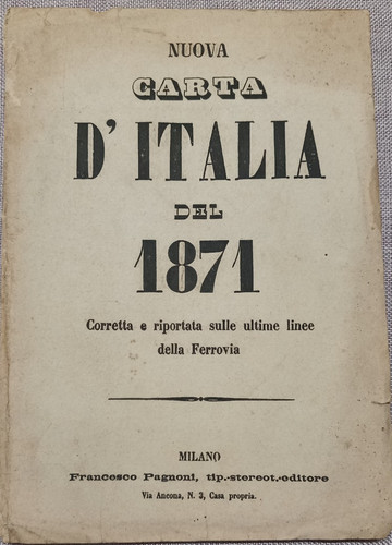 Nuova carta italia - carta, 1871