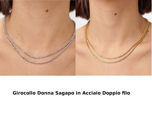 Collana girocollo donna sagapo - collana,