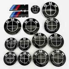 Adesivo 3D nero BMW emblema 45 mm 56 mm 68 mm 74 mm 82 mm distintivo auto M per BMW