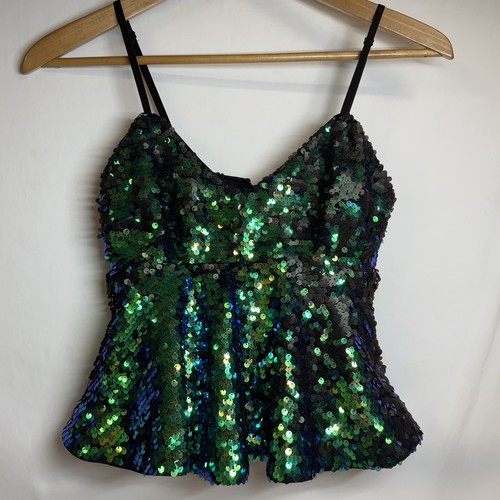 Guess paillettes peplum cami - guess,
