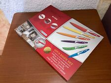 Set Coltelli Svizzeri Royalty Line Trattati In Ceramica 6 Coltelli 1 Pelapatate 