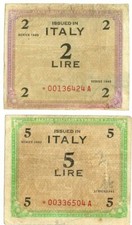 AM LIRE 2 e 5 Lire asterisco