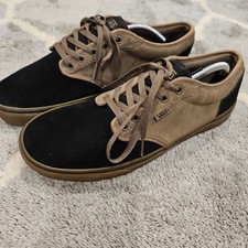 Scarpe casual Vans Atwood scamosciate marrone nero gomma skate uomo taglia 12 skateboard
