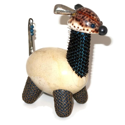 Decorative ostrich egg - decorative, &