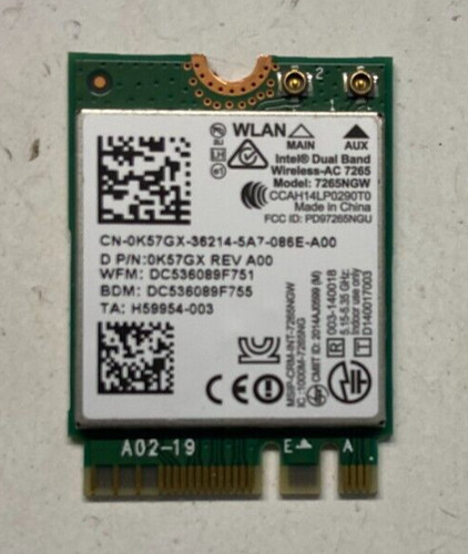Intel 7265ngw mini pcie scheda - pcie,