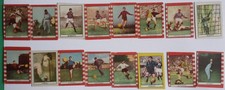 16 FIGURINE CALCIO EDIZIONI NANNINA CARTONATE PICCOLE FINE ANNI 50- INIZIO 60