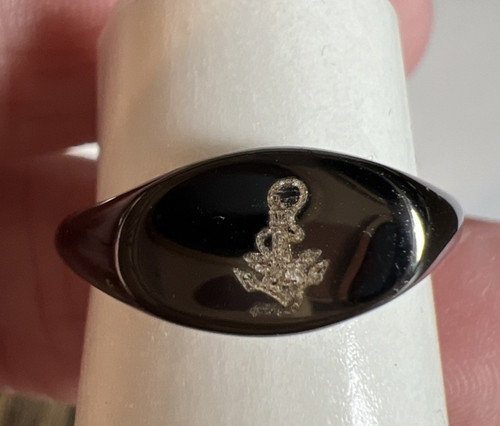 Anello scudo argento - , sterling