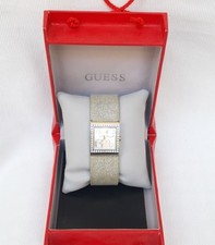 Orologio Guess Watches donna quadrato con zirconi e logo Edizione limitata